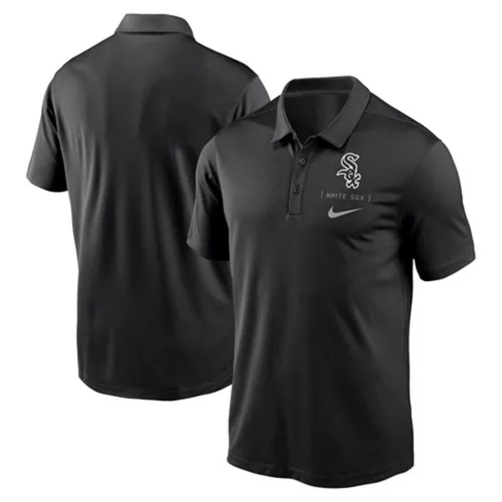 NEW Nike Dri-Fit Men's Chicago Sox Baseball Franchise‎ Polo Black Size Small